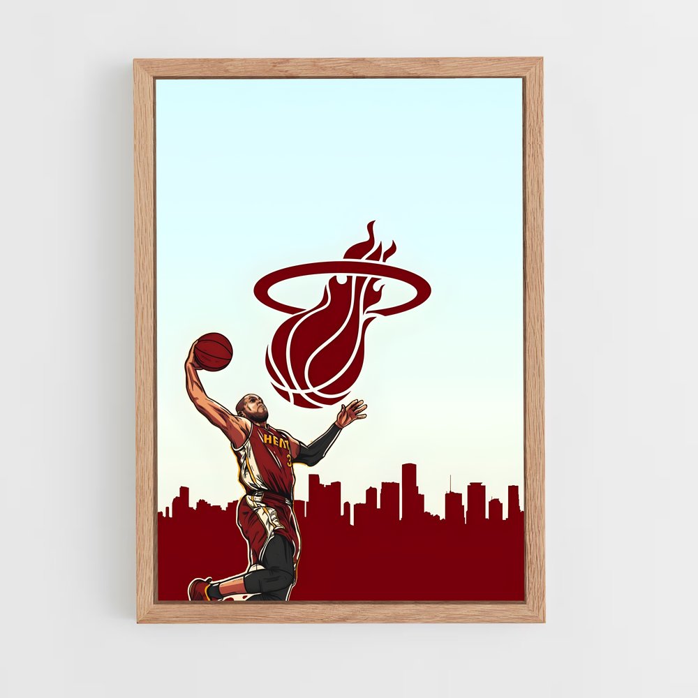 Poster Miami de heat – affiche Basketball (vue 4)